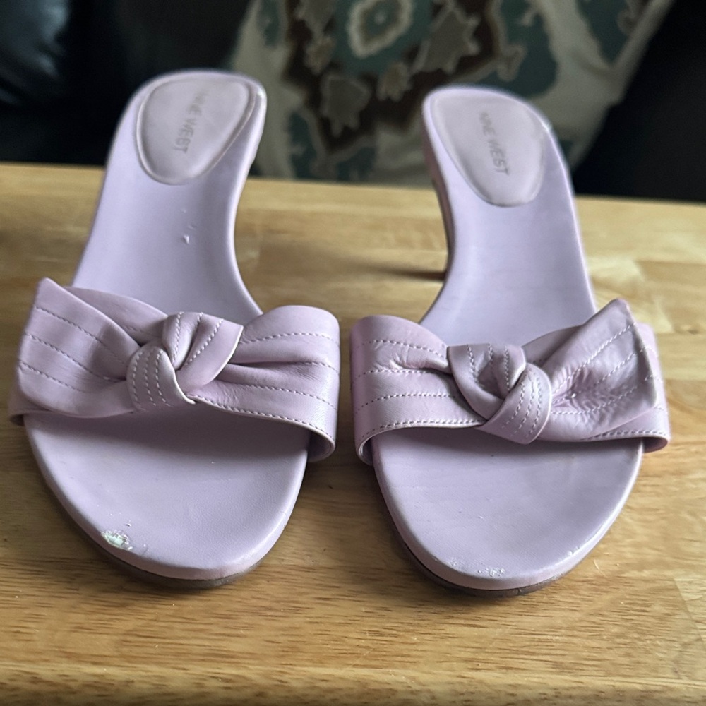 Nine West Women's Lavender Knot Slide Sandals